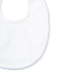 Kissy Kissy White/Blue New Kissy Dots Print Bib> Bibs|Classic Collections