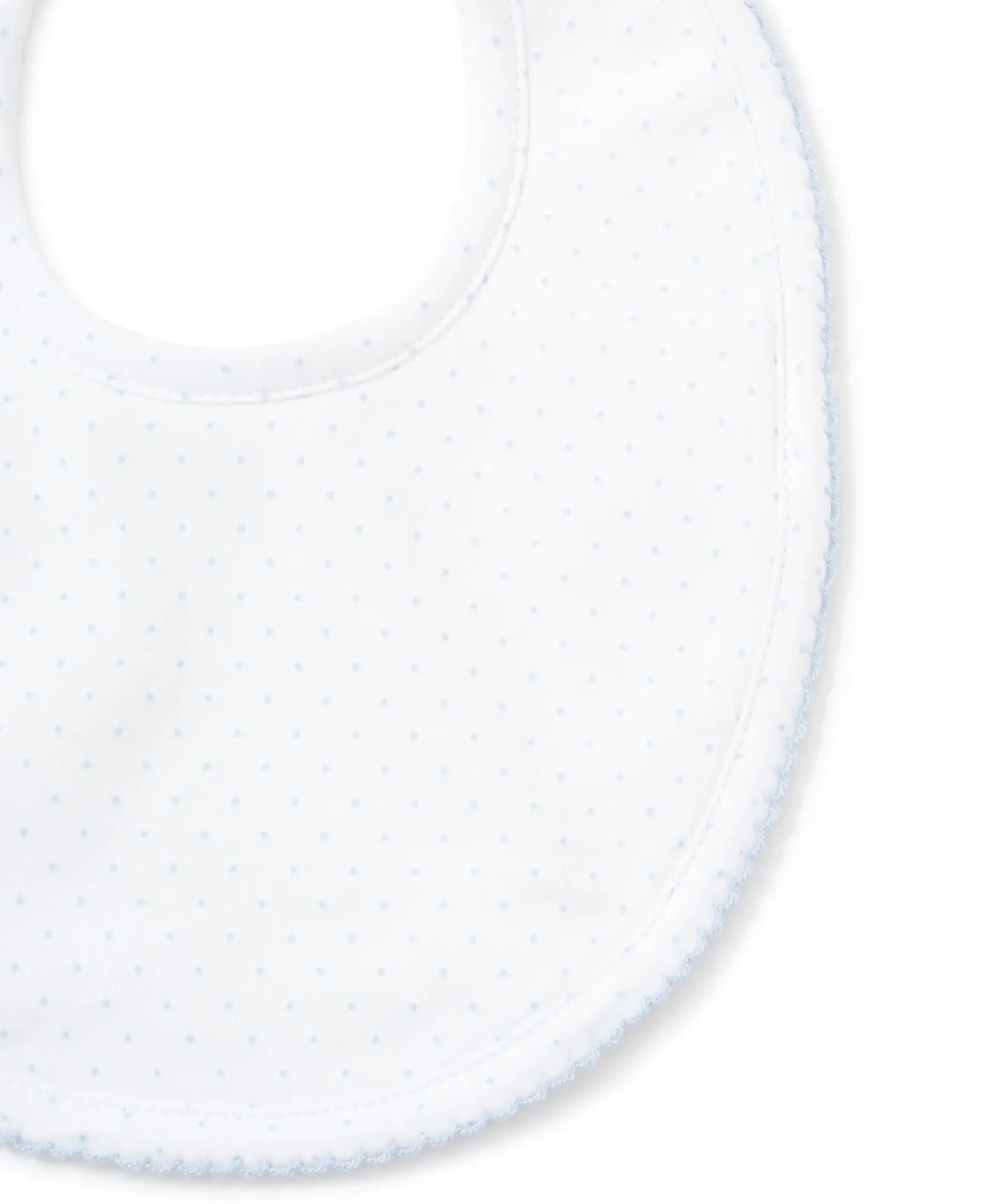 Kissy Kissy White/Blue New Kissy Dots Print Bib> Bibs|Classic Collections