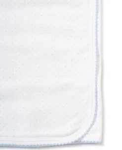Kissy Kissy White/Blue New Kissy Dots Print Blanket><noscript><img width=