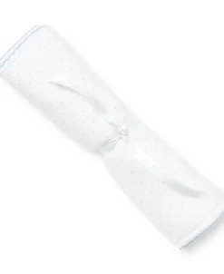 Kissy Kissy White/Blue New Kissy Dots Print Burp> Burp Cloths|White Basics
