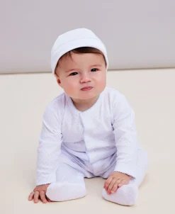 Kissy Kissy White/Blue New Kissy Dots Print Hat> Hats|White Basics