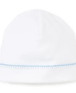 Kissy Kissy White/Blue New Premier Basics Hat> Hats|Smocking + Hand Embroidery