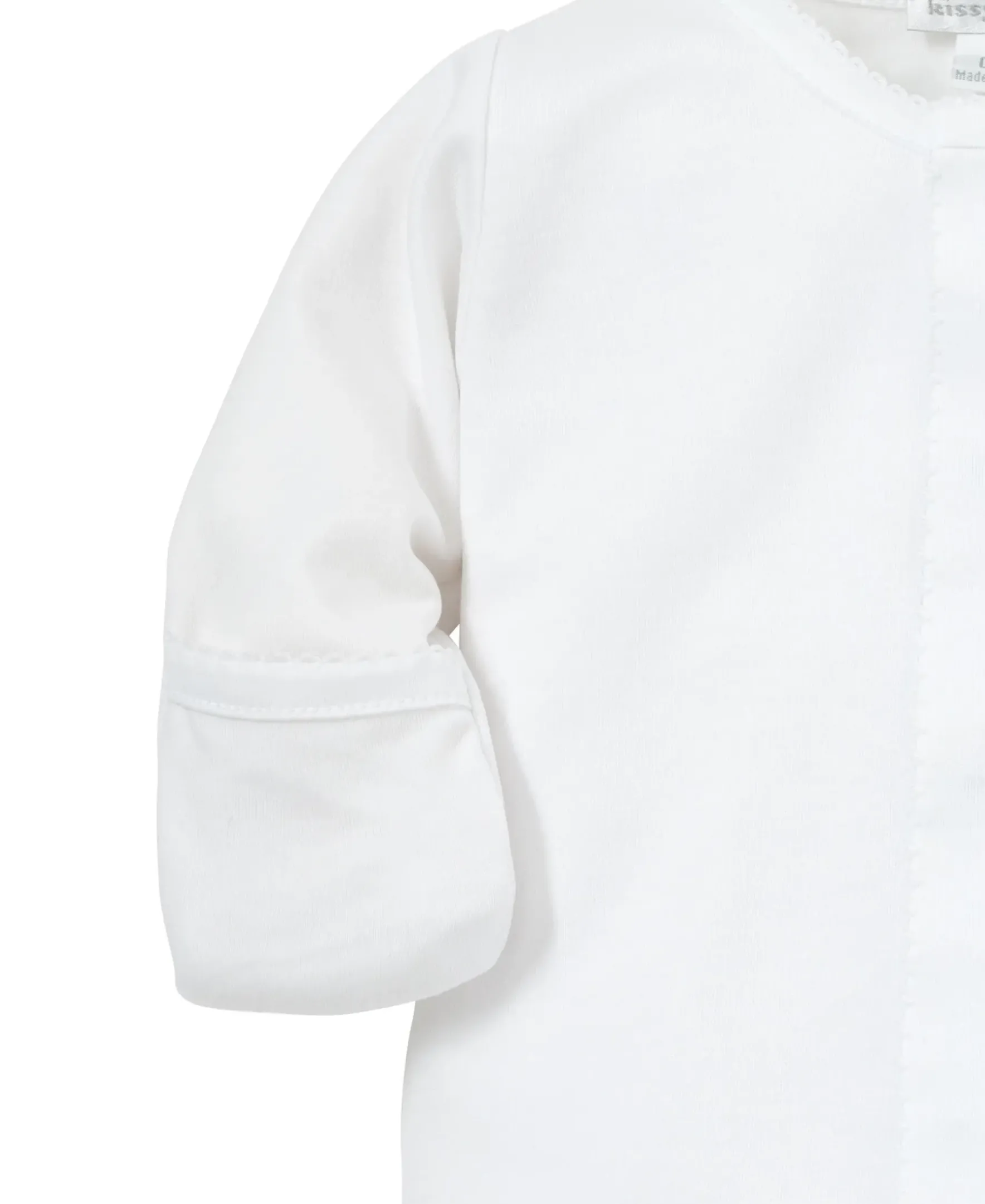 Kissy Kissy White Kissy Basics Footie NEW> Footies|White Basics