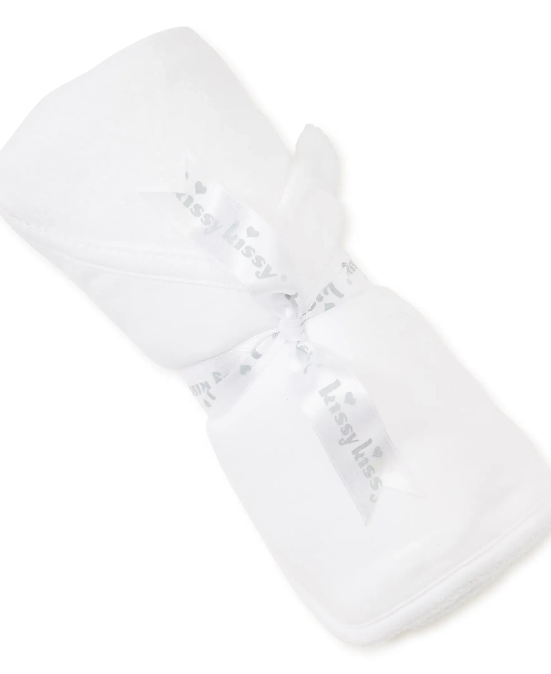 Kissy Kissy White Kissy Basics Hooded Towel & Mitt Set> Hooded Bath Towels|White Basics
