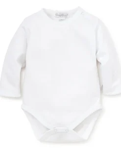 Kissy Kissy White Kissy Basics Long Sleeve Bodysuit> Bodysuits|White Basics