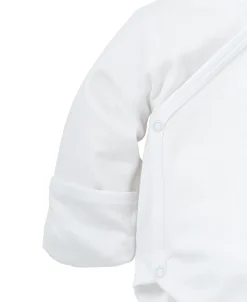 Kissy Kissy White Kissy Basics Long Sleeve Cross Bodysuit> Bodysuits|White Basics