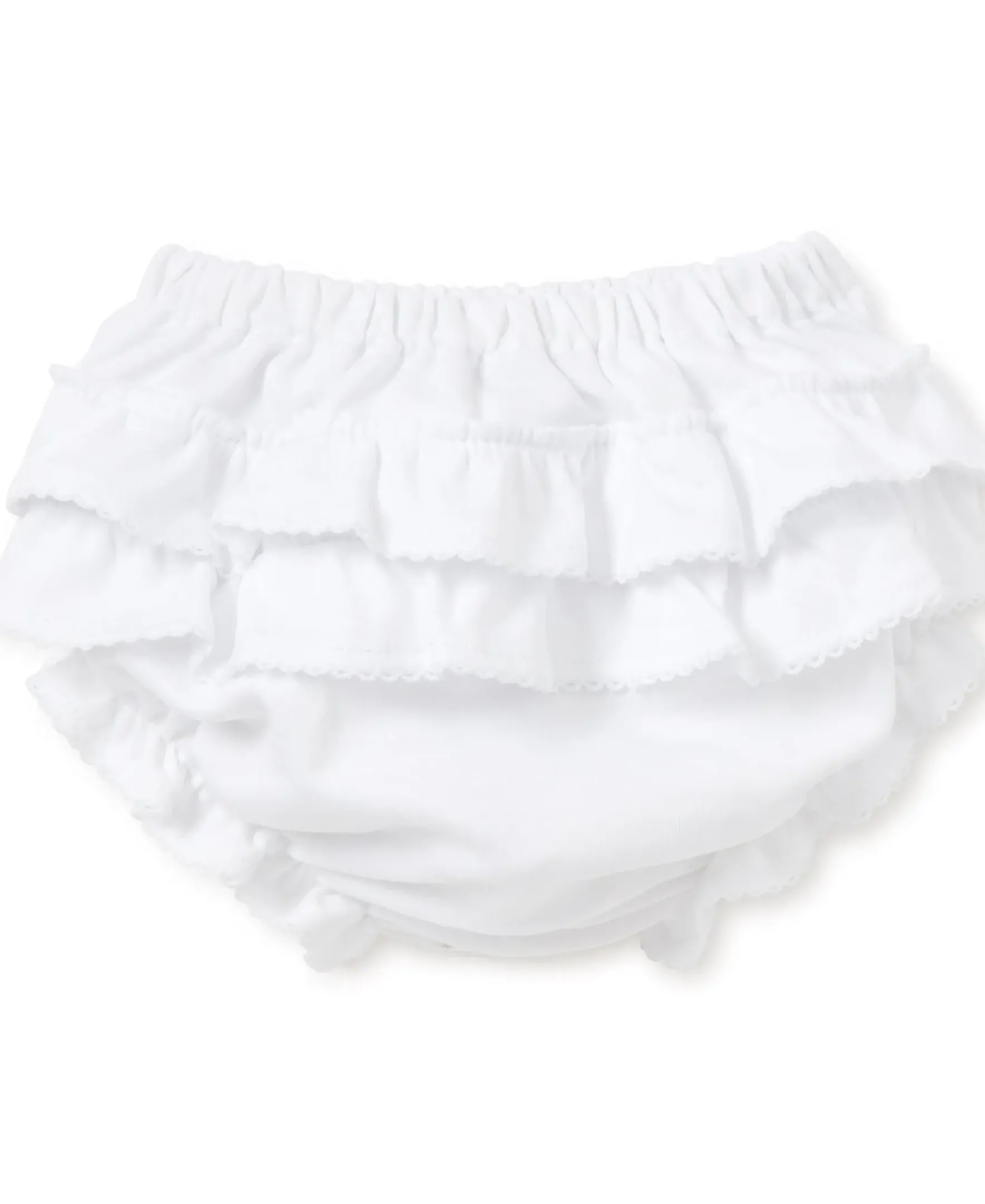 Kissy Kissy White Kissy Basics Ruffle Diaper Cover> White Basics|Classic Collections