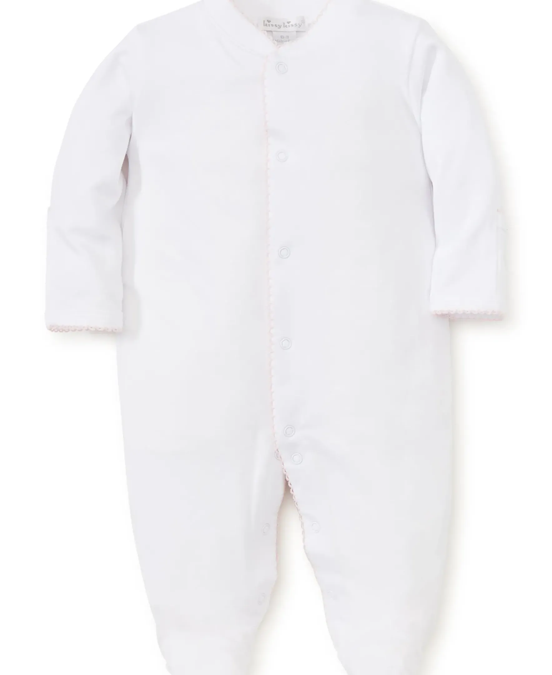 Kissy Kissy Kissy Basics Footie> Footies|White Basics