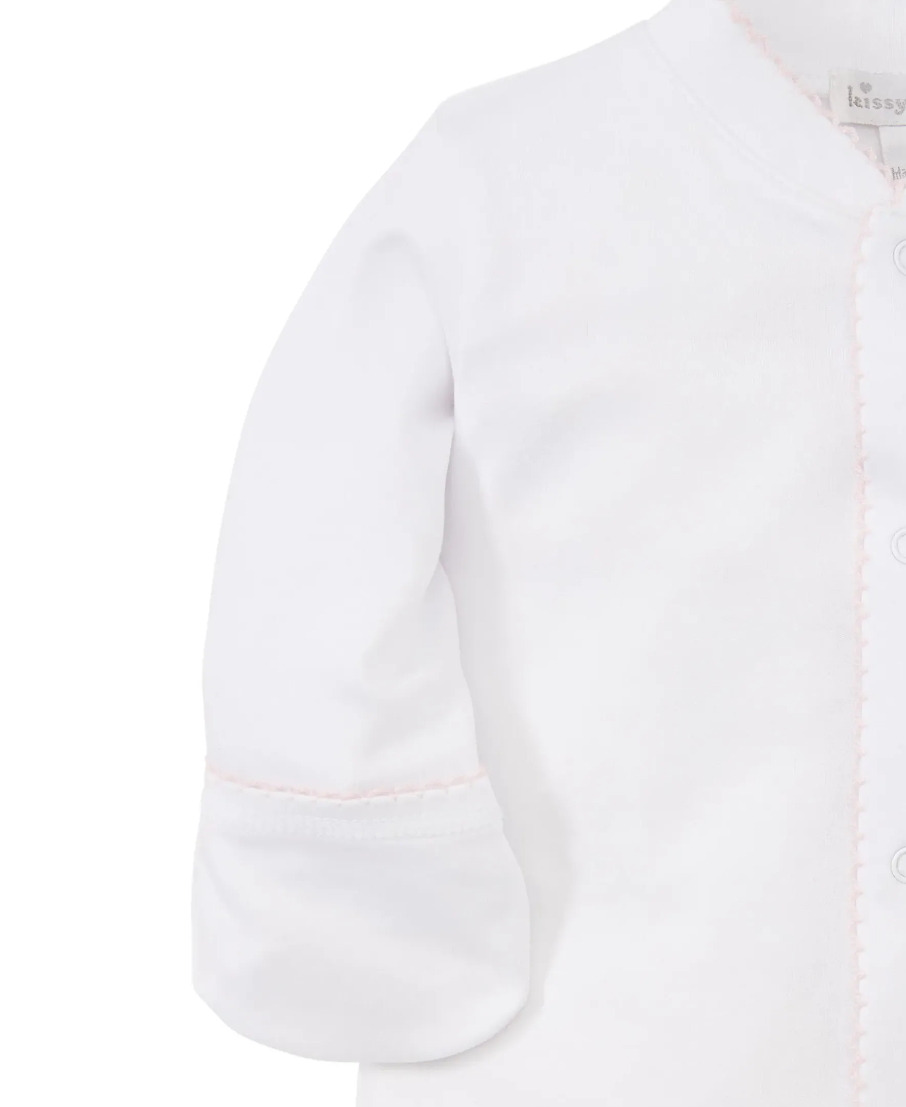 Kissy Kissy Kissy Basics Footie> Footies|White Basics