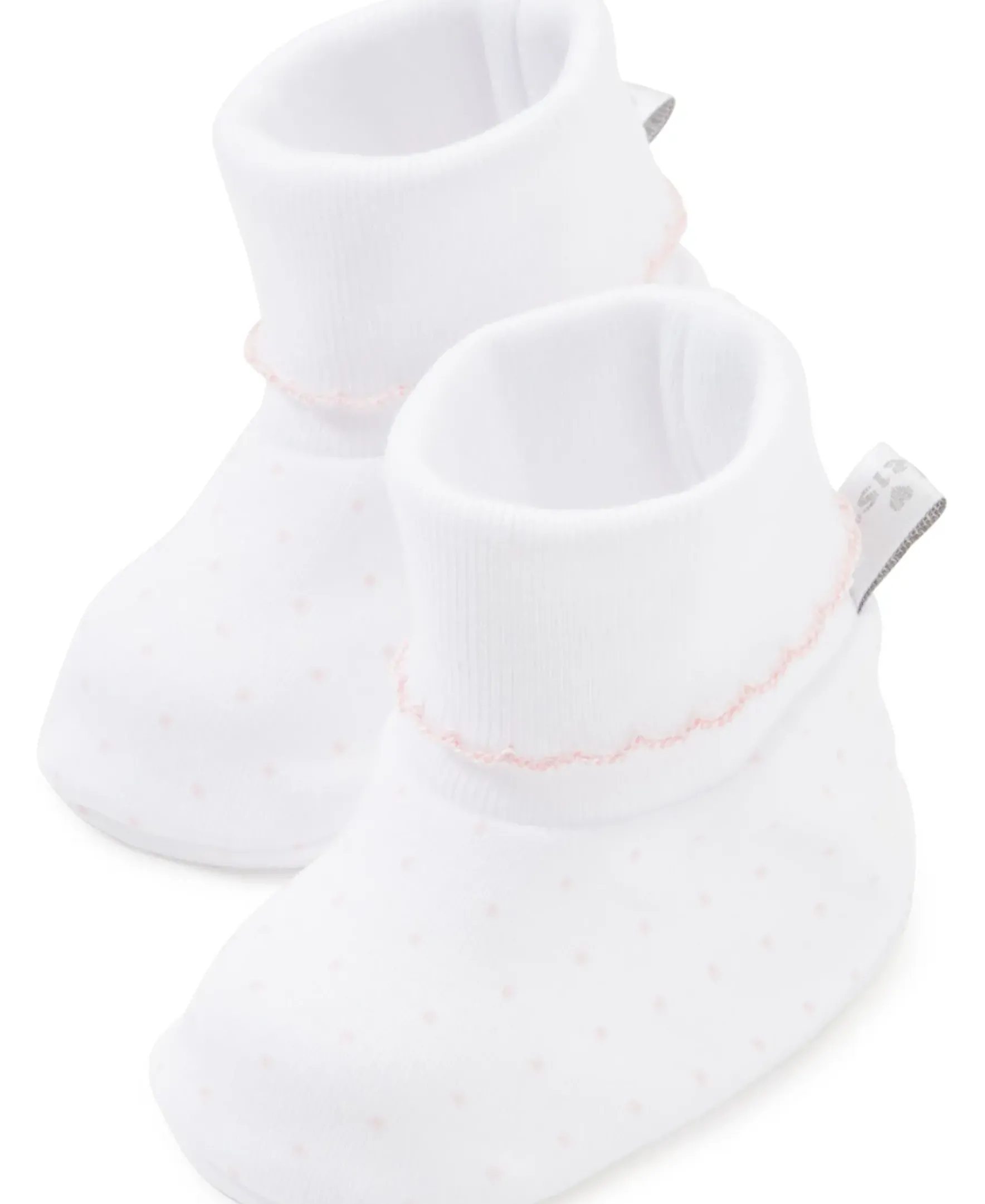 Kissy Kissy New Kissy Dots Print Booties> Booties|White Basics