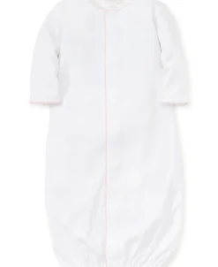 Kissy Kissy New Premier Basics Converter Gown> Smocking + Hand Embroidery|White Basics