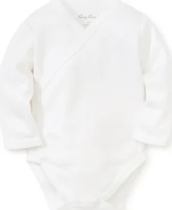 Kissy Kissy White Pointelle Long Sleeve Bodysuit> Bodysuits|White Basics